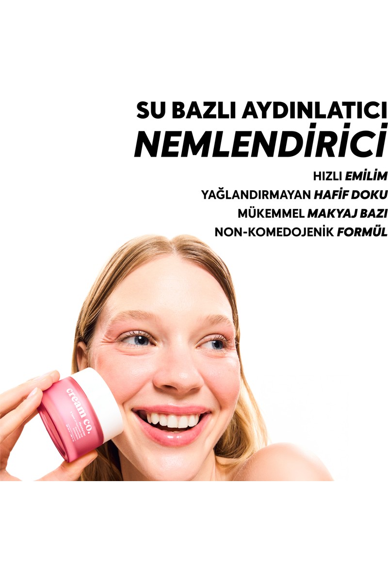 Cream Cream Co. Su Bazlı Moisturizer Nemlendirici Yüz Kremi | Hyaluronik Asit | 50 ML | Tüm Cilt Tipleri — 2. ürün görseli