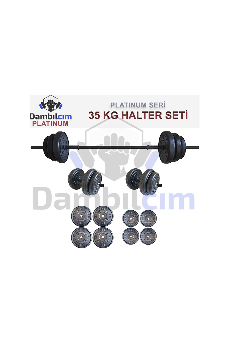 Dambılcım Dambılcım Platinum 35 kg Halter Seti ve Vücut Geliştirme Seti — 2. ürün görseli