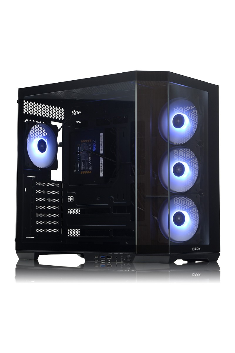 Dark GUARDIAN PRO 4x12cm ARGB Led Fanlı USB3.0 Tempered Glass ATX Panoramik Akvaryum Oyuncu Kasası (Yeni) (DKCHGRPRO)