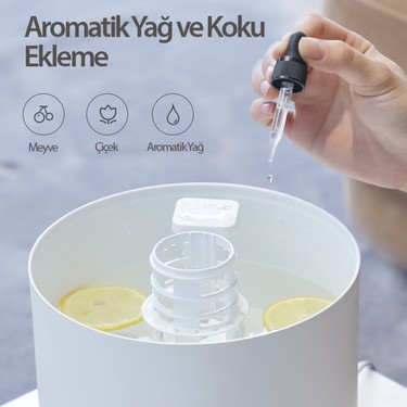 Deerma Deerma F300 Ultrasonik Soğuk Buhar Makinesi 2,5 lt Üstten Dolum Özelliği ile Portatif — 5. ürün görseli