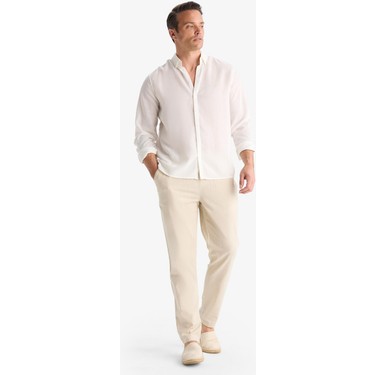 DeFacto DeFacto %100 Pamuk Jogger Fit Beli Bağcıklı Lastikli Dar Paça Cepli Pantolon — 2. ürün görseli