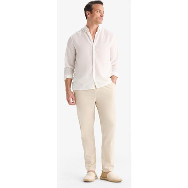 DeFacto DeFacto %100 Pamuk Jogger Fit Beli Bağcıklı Lastikli Dar Paça Cepli Pantolon — 3. ürün görseli