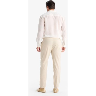 DeFacto DeFacto %100 Pamuk Jogger Fit Beli Bağcıklı Lastikli Dar Paça Cepli Pantolon — 6. ürün görseli