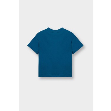 DeFacto DeFacto %100 Pamuk Regular Fit Slogan Desenli Kısa Kollu Tişört Erkek Bebek — 3. ürün görseli
