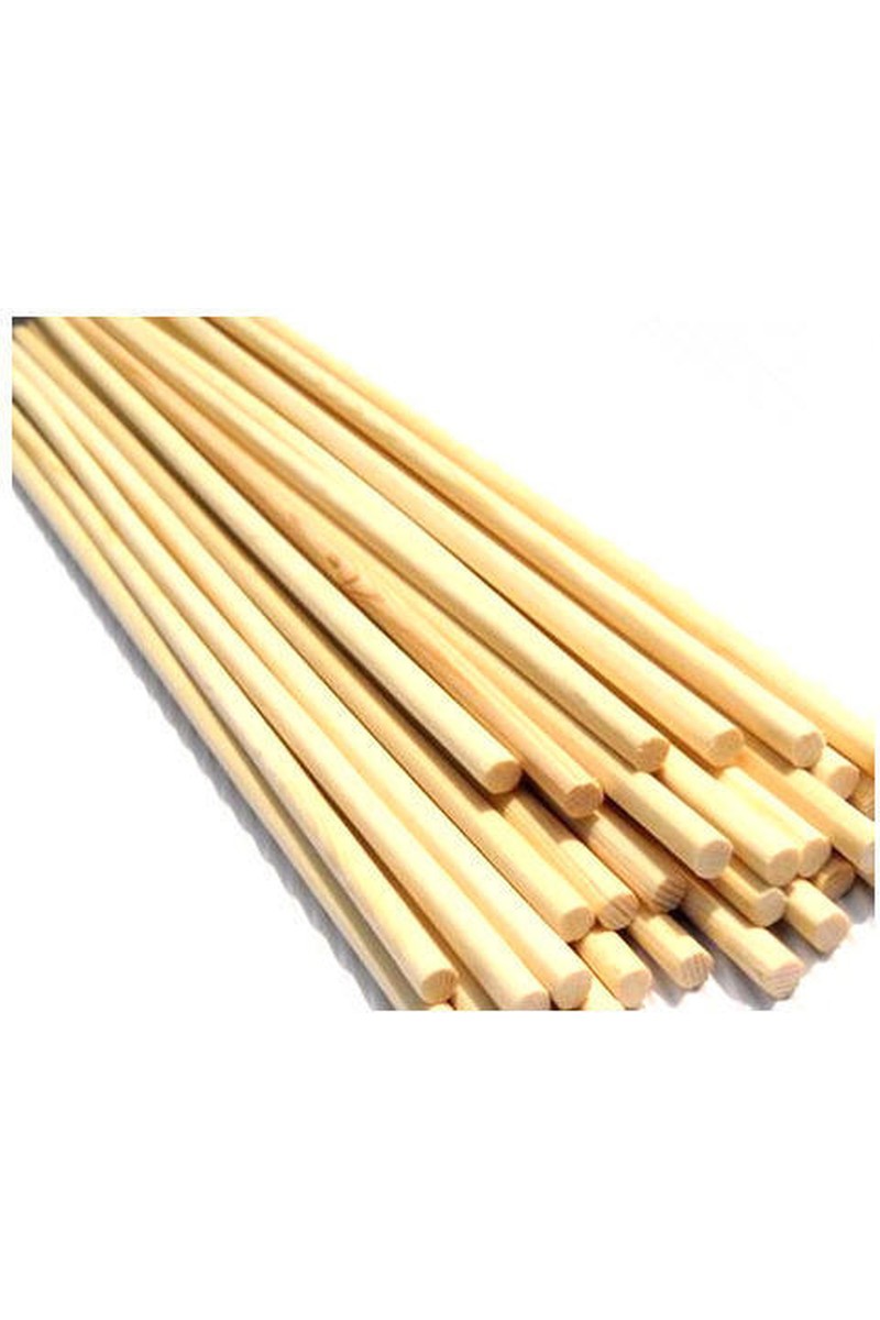 Değerli Değerli Hobi Ahşap Çubuk 5 mm 20 cm 200 Adet — 2. ürün görseli