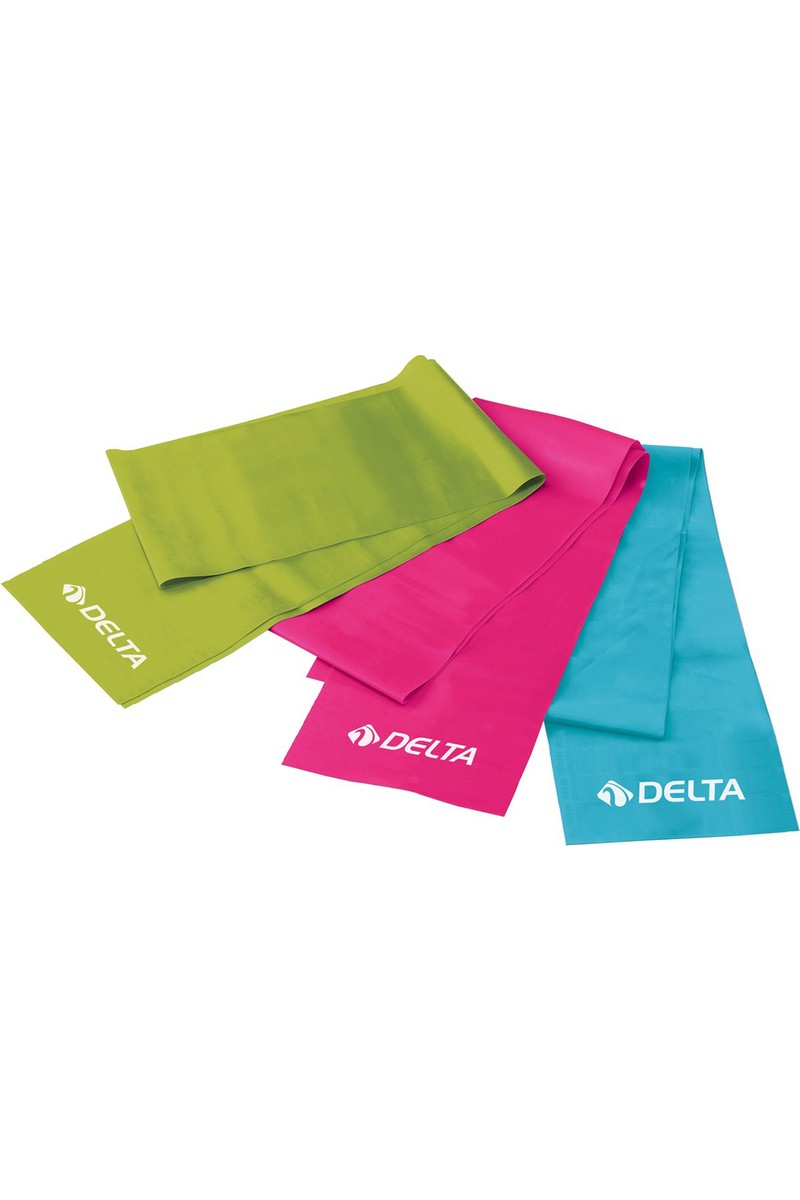 Delta 3 'lü Pilates Bandı 150 cm x 15 cm Egzersiz Direnç Lastiği (Uç Kısmı Açık)