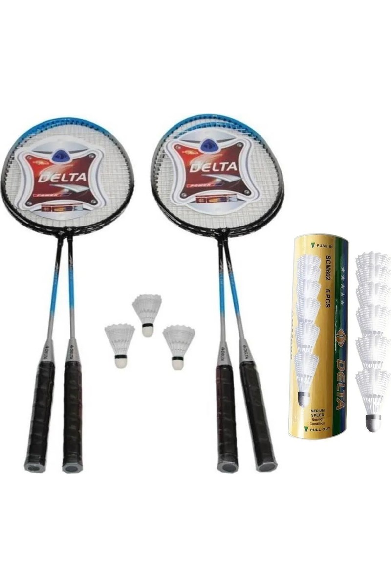 Delta Delta 4 Badminton Raketi Seti + Çantası + 9 Yüksek Hızlı Badminton Topu 110 Gram — 6. ürün görseli