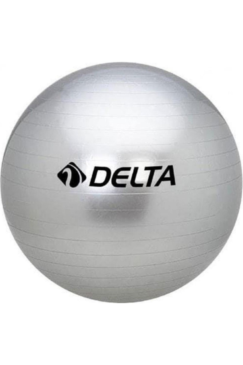 Delta Gümüş 65 cm Dura-Strong Deluxe Pilates Topu Tekil Kullanım Amacı ile Standart Beden