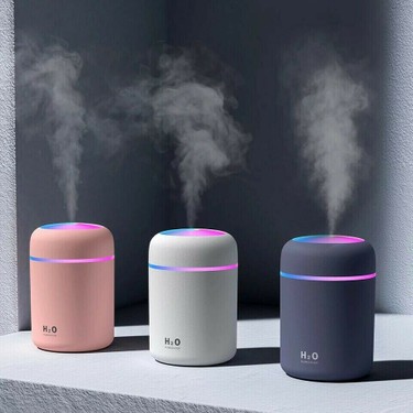DEMİRKOL DEMİRKOL LED Işıklı Mini Ortam Oda Hava Nemlendirici ve Taşınabilir Buhar Makinesi H2O — 4. ürün görseli