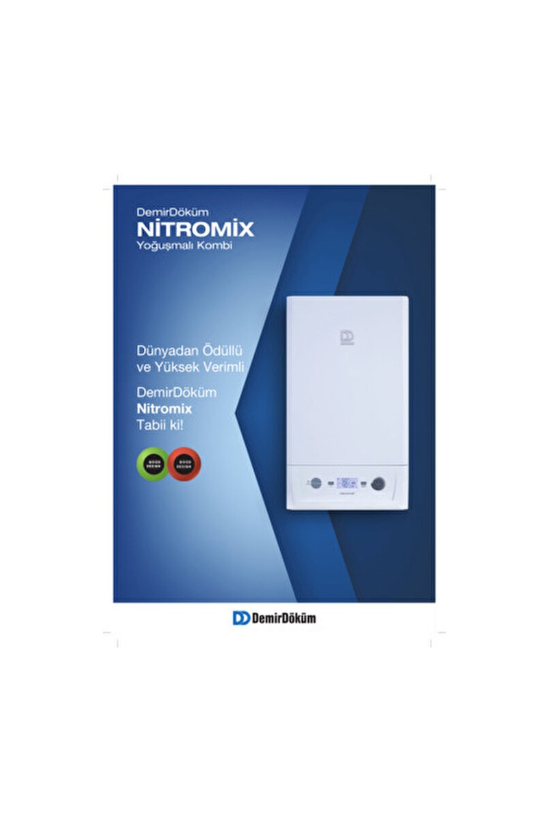 Demirdöküm Demirdöküm Nitromix 24 kW Bacalı A+++ Enerji Verimliliği Düşük Ses Seviyeli Yoğuşmalı Kombi — 2. ürün görseli