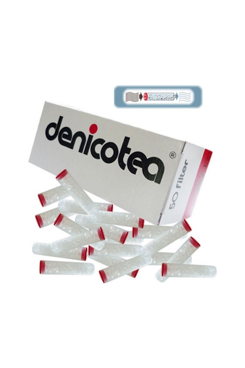 Denicotea 10106 Karbon Sigara Filtresi 50'li Adet Eco Paket Silikon Jel Yapılı