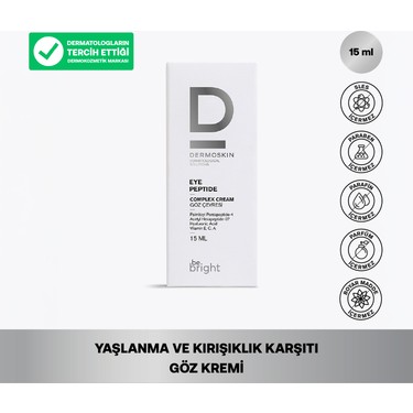 Dermoskin Dermoskin Be Bright Göz Çevresi Peptit Kompleks Krem 15 ml Canlılık ve Aydınlık fiyatı ve görseli