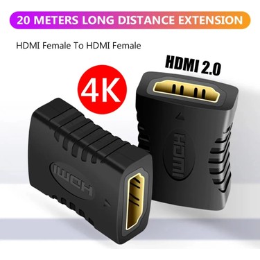 Derwell Derwell HDMI Kablo Ara Birleştirici Hd 1080P 2k 4K Destekli Dişi Dişi HDMI Kablo Uzatma Ara Uzatıcı — 3. ürün görseli