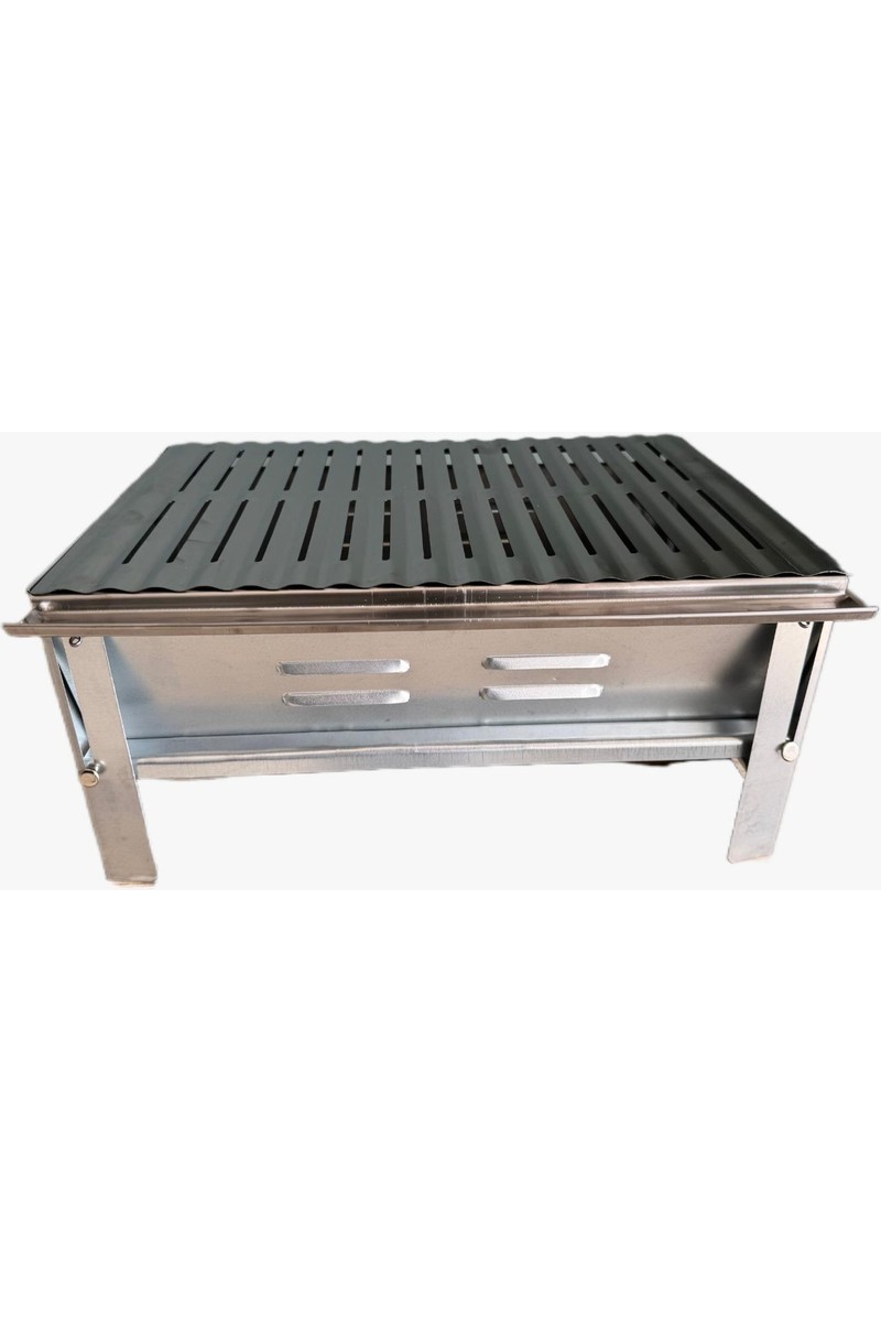 Despina Despina Home Katlanabilir Krom Izgaralı Galvaniz Mangal Çantalı 0.60MM Kalın fiyatı ve görseli