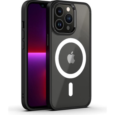 Dexmon Dexmon iPhone 13 Pro Max Kılıf Magsafe Özellikli Metal Kamera Korumalı Kenarları Renkli Transparent fiyatı ve görseli