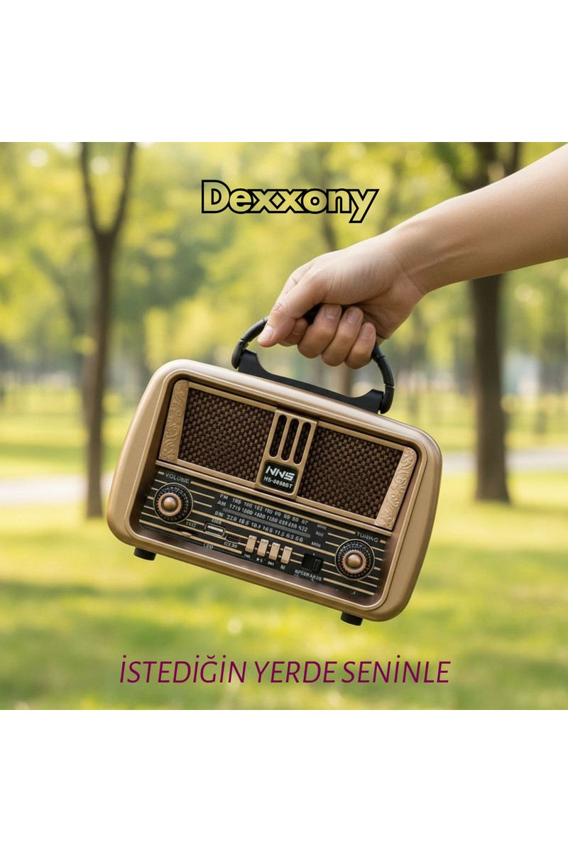 Dexxony Dexxony Dx-68 Nostaljik Fm Radyo & Bluetooth Hoparlör - — 2. ürün görseli
