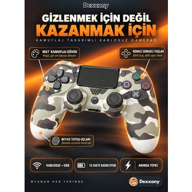 Dexxony Dexxony Premium Playstation 4 / Ps4 Oyun Kolu - Android Tv Uyumlu Kablosuz Bluetooth — 4. ürün görseli