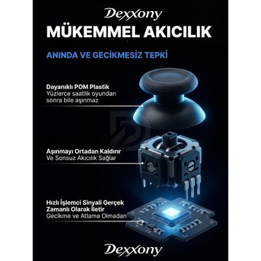 Dexxony Dexxony Ps4 / Playstation 4 Oyun Kolu, Gamepad, Joystick, Yüksek , Sıfır Ölü — 2. ürün görseli
