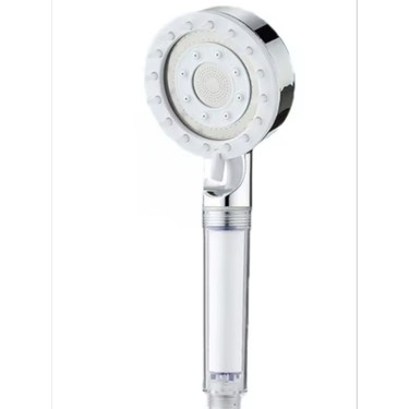deyhome Deyhome 3'lü Set 5 Kademeli Filtreli Masajlı Gri Duş Başlığı + 150 cm Duş Hortumu + Askı — 2. ürün görseli
