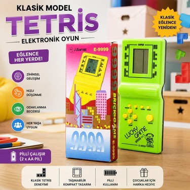 Die Grup Die Grup Tetris - 9999 Oyun - Nostaljik Oyun Konsolu fiyatı ve görseli