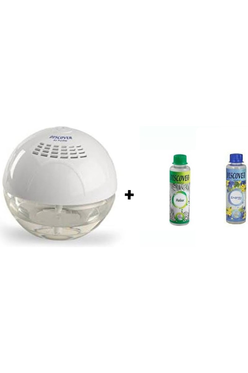 Discover Sihirli Küre Hava Temizleme Makinesi Işıksız + 1 Adet 150 Ml. Relax + 1 Adet Energy 150ML. Solüsyonu
