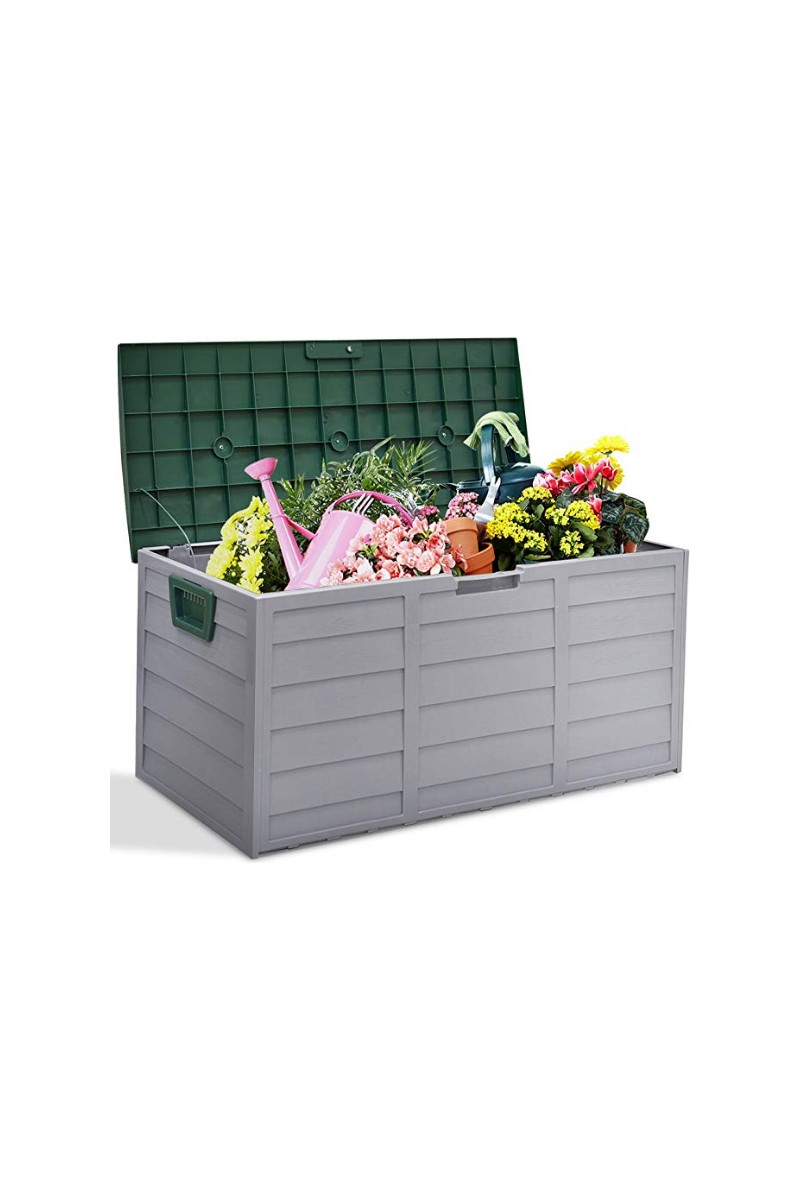 Divona Divona Home Tekerlekli Modern Bahçe Depolama Sandığı YEŞİL KAPAK (ÜRÜN ÖLÇÜLERİ 112 G x 49 D x 54 Y cm ) — 2. ürün görseli