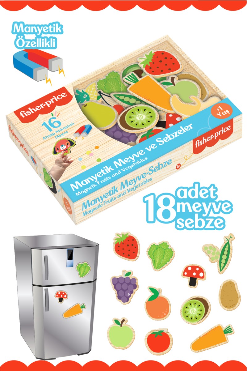 DIYTOY DIYTOY Fisher-Price Diytoy Manyetik Meyve-Sebze — 2. ürün görseli