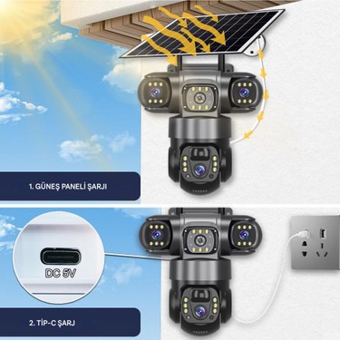 Dobest Dobest 4K 4g Solar Ptz Güvenlik Kamerası – Otomatik Takip, Anında Alarm, Renkli Gece Görüşü, — 3. ürün görseli
