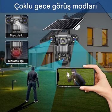 Dobest Dobest 4K 4g Solar Ptz Güvenlik Kamerası – Otomatik Takip, Anında Alarm, Renkli Gece Görüşü, — 6. ürün görseli