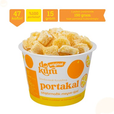 Dokuru Dokuru Portakal Kuru Meyve Cipsi - Dondurularak Kurutulmuş Freeze Dried Çıtır — 3. ürün görseli