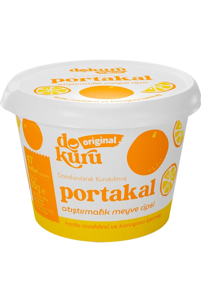 Dokuru Dokuru Portakal Kuru Meyve Cipsi - Dondurularak Kurutulmuş Freeze Dried Çıtır — 6. ürün görseli
