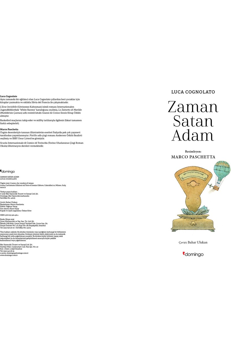 Domingo Domingo Yayınevi Zaman Satan Adam - Luca Cognolato — 2. ürün görseli