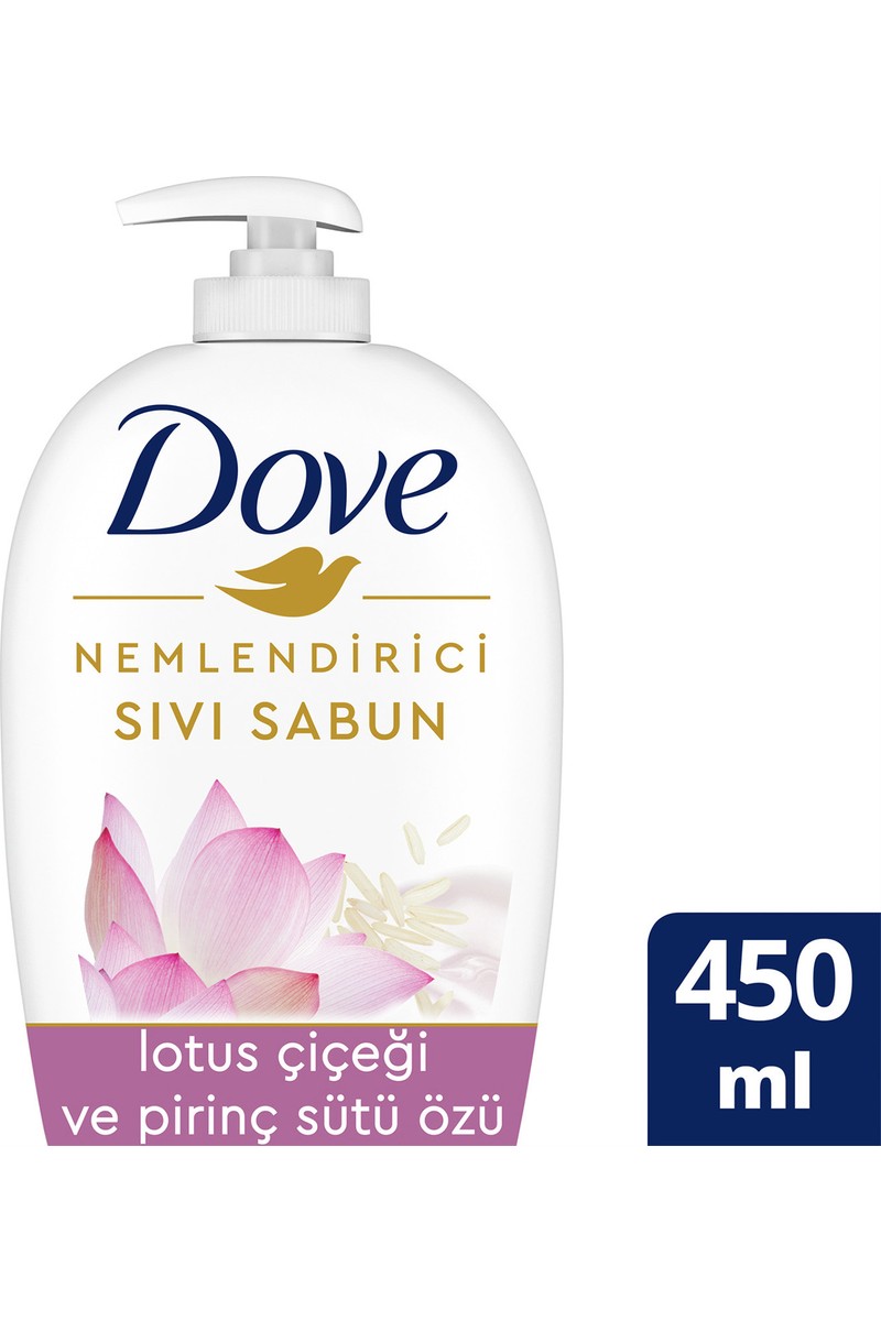 Dove Dove Lotus Çiçeği ve Pirinç Sütü Sıvı Sabun 450 ml fiyatı ve görseli