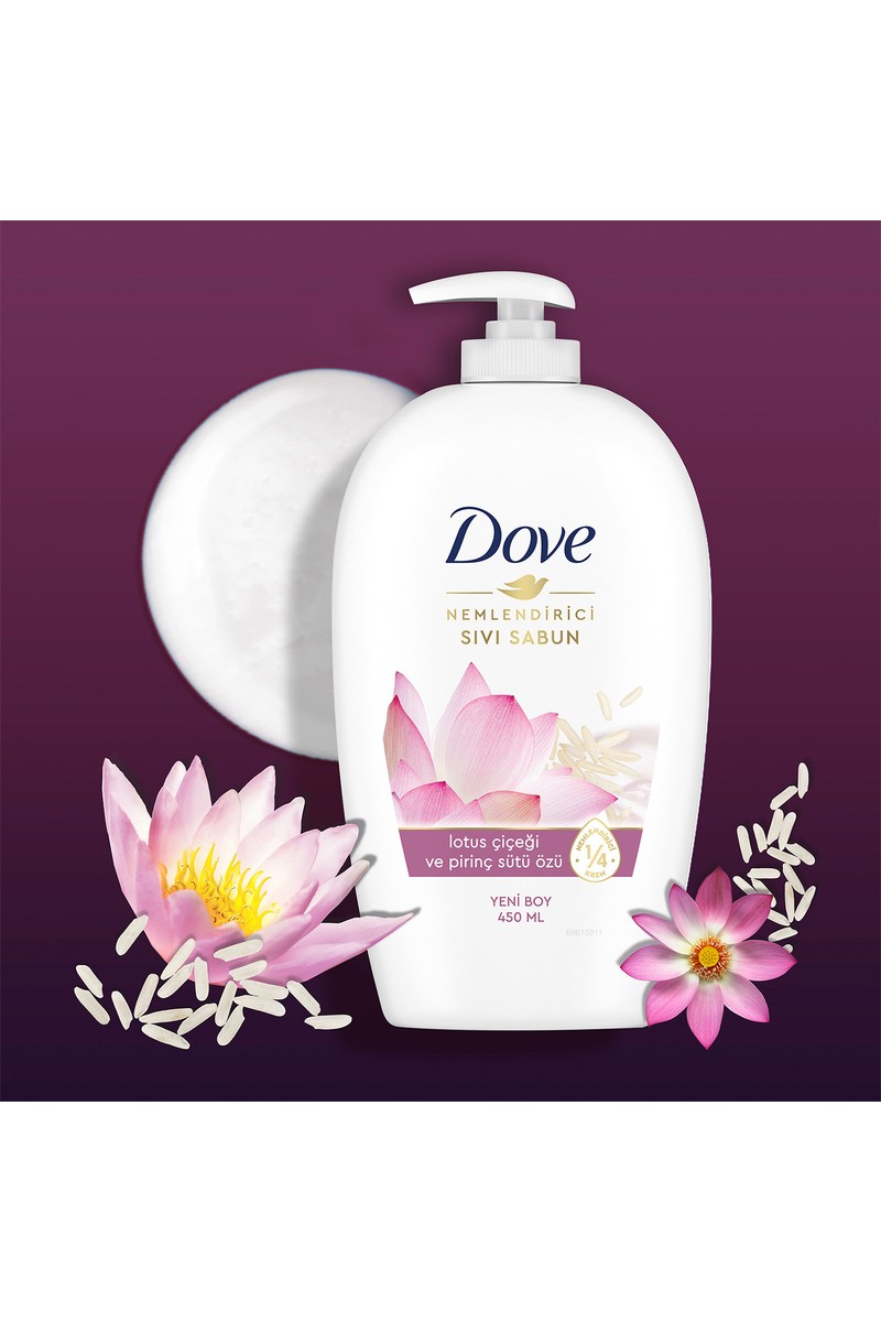 Dove Dove Lotus Çiçeği ve Pirinç Sütü Sıvı Sabun 450 ml — 3. ürün görseli