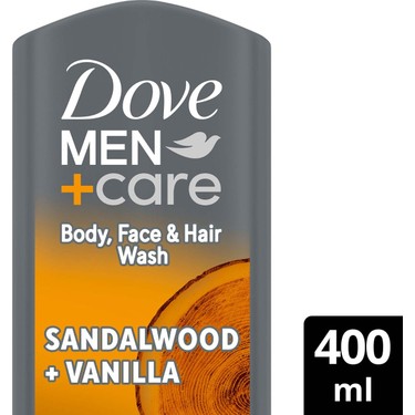 Dove Dove Men +Care Duş Jeli Body, Face&hair Sandalwood +Vanilla 400 fiyatı ve görseli