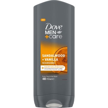 Dove Dove Men +Care Duş Jeli Body, Face&hair Sandalwood +Vanilla 400 — 2. ürün görseli