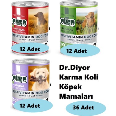 Dr.Diyor Dr.diyor Köpek Maması Karma Koli 36 Adet fiyatı ve görseli