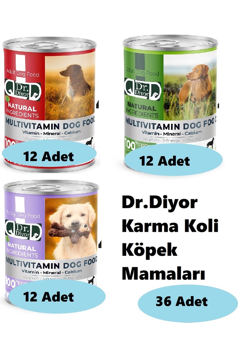 Dr.Diyor Dr.diyor Köpek Maması Karma Koli 36 Adet — 2. ürün görseli