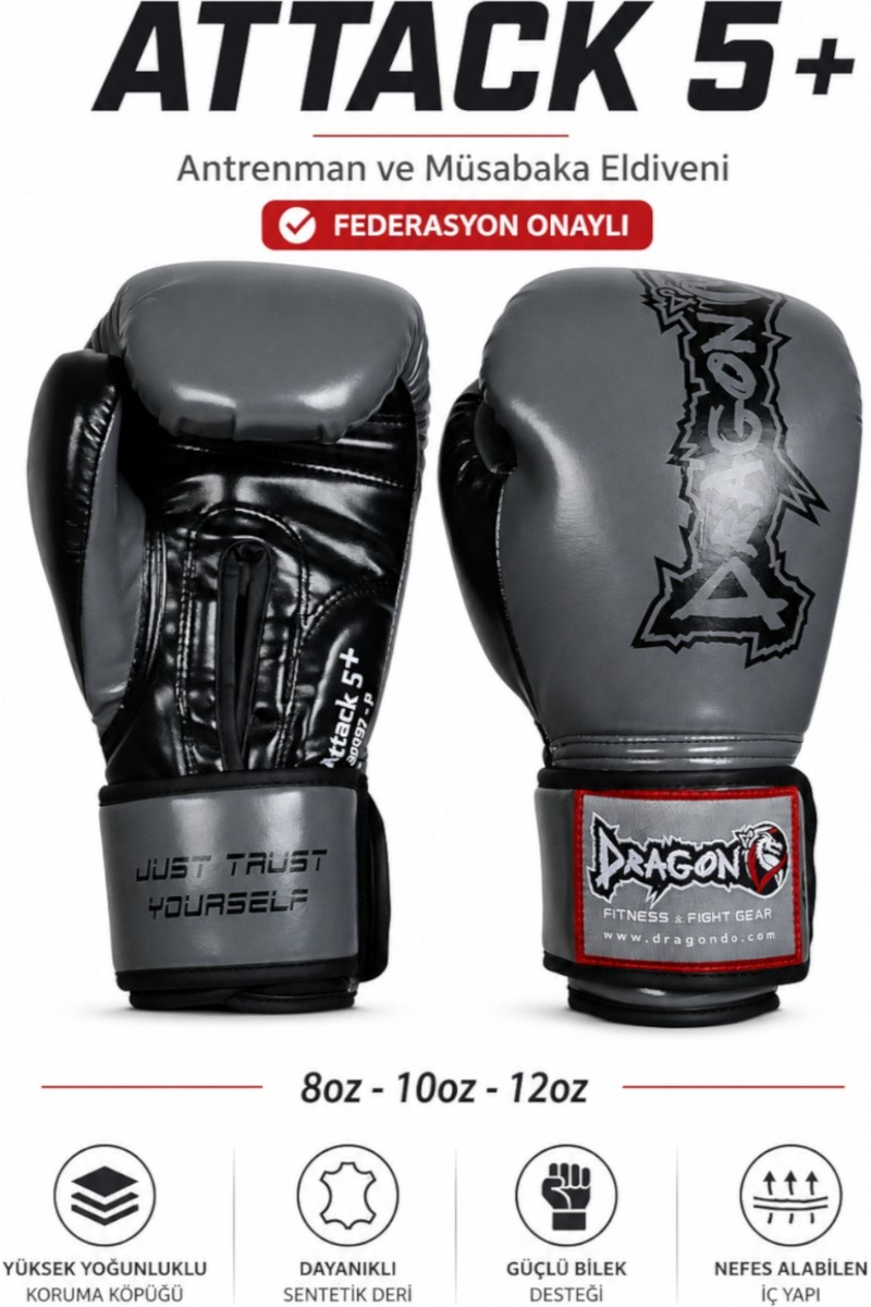 DragonDo DragonDo Attack 5 Plus Boks Eldiveni Kick Boks Eldiveni Muay Thai Eldiveni — 2. ürün görseli