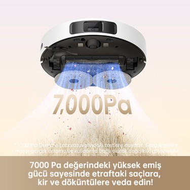 Dreame Dreame L10s Pro Gen 2 Robot Süpürge Beyaz, 7.000PA Emiş — 3. ürün görseli