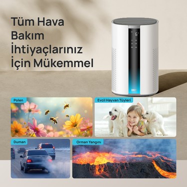 DREO Dreo Air Purifier 337S Akıllı Hava Temizleyici, 3 Aşamalı Hepa Filtre, Pm2.5 Sensör, LED Ekran — 5. ürün görseli
