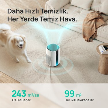 DREO Dreo Air Purifier 337S Akıllı Hava Temizleyici, 3 Aşamalı Hepa Filtre, Pm2.5 Sensör, LED Ekran — 6. ürün görseli