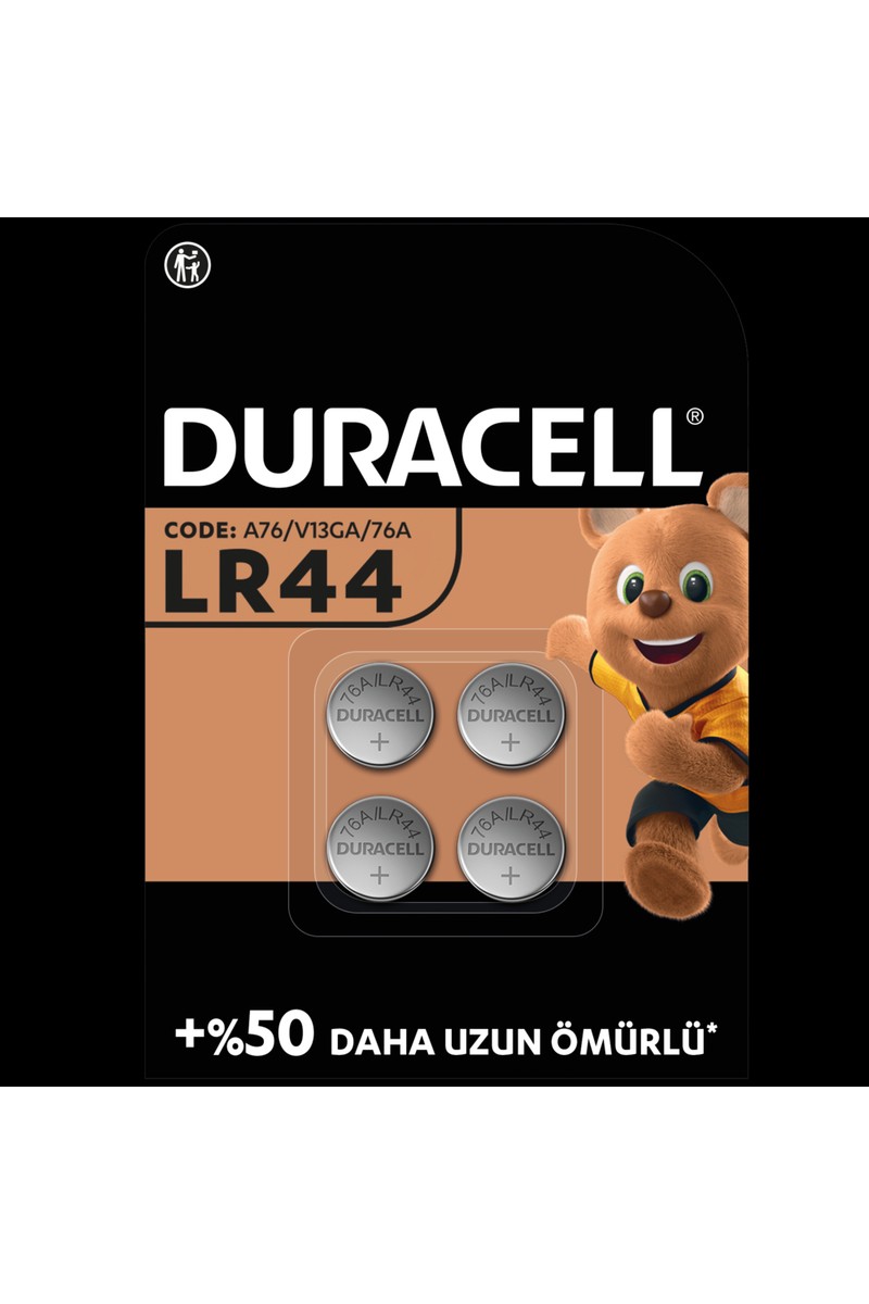Duracell Duracell LR44 (4’li Paket) özel alkalin pil 1,5V (A76) — 2. ürün görseli