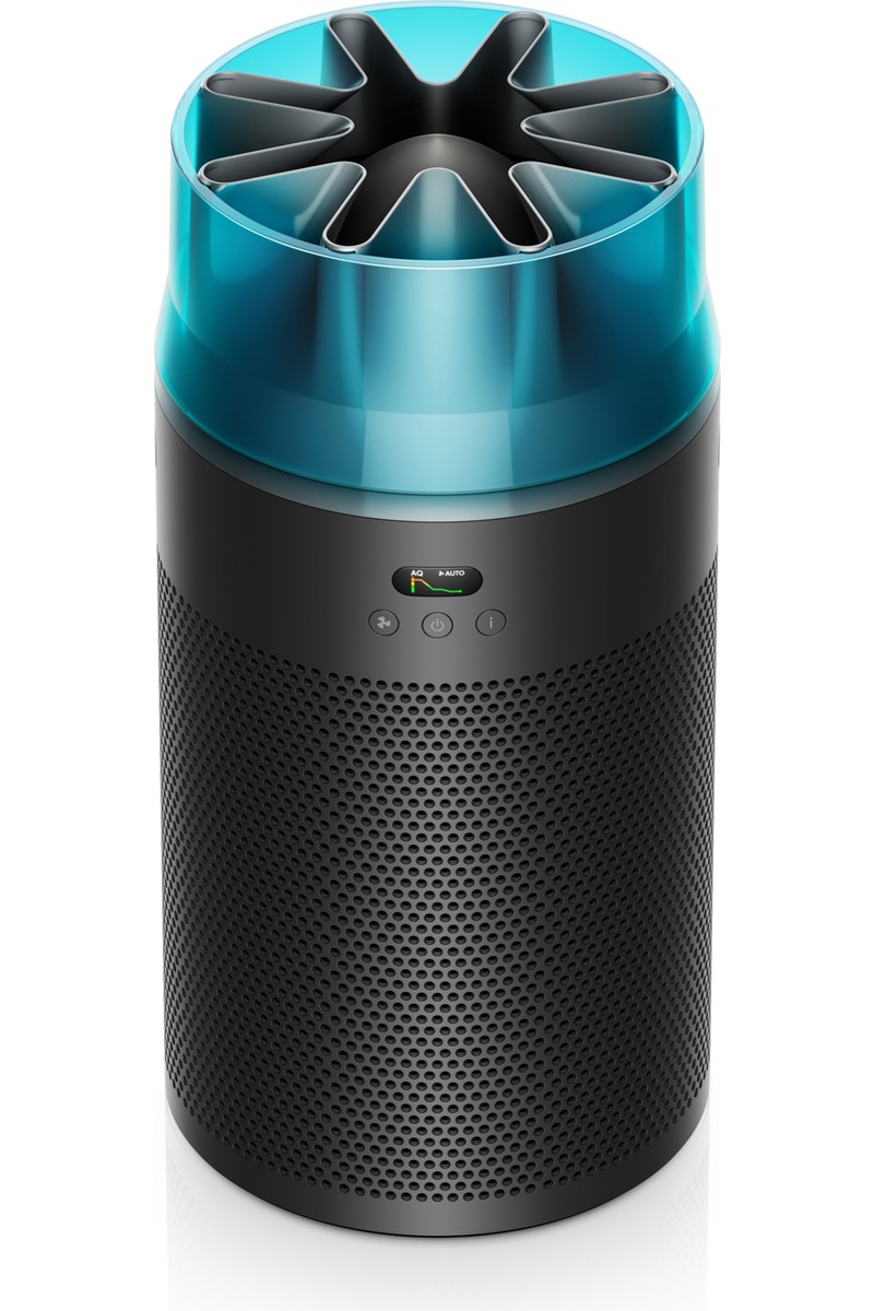 Dyson HushJet™ Kompakt Hava Temizleyici, 100 m2’ye Kadar Etkili, Fısıltı Kadar Sessiz, Elektrostatik ve Aktif Karbon Filtre (Siyah/Turkuaz)