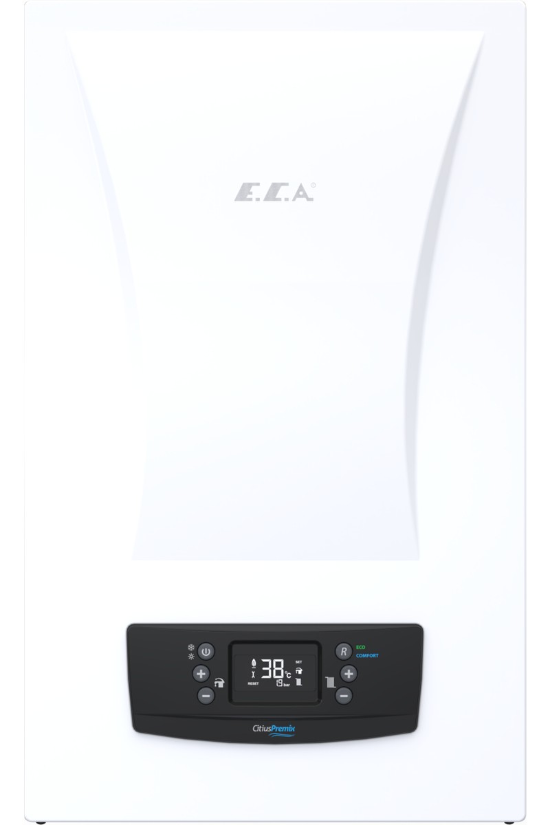 E.C.A. E.C.A Eca Citius PREMIX24KW Tam Yoğuşmalı Kombi 24 kW Hermetik Baca ile Enerji Verimliliği Sağlayan Isıtma