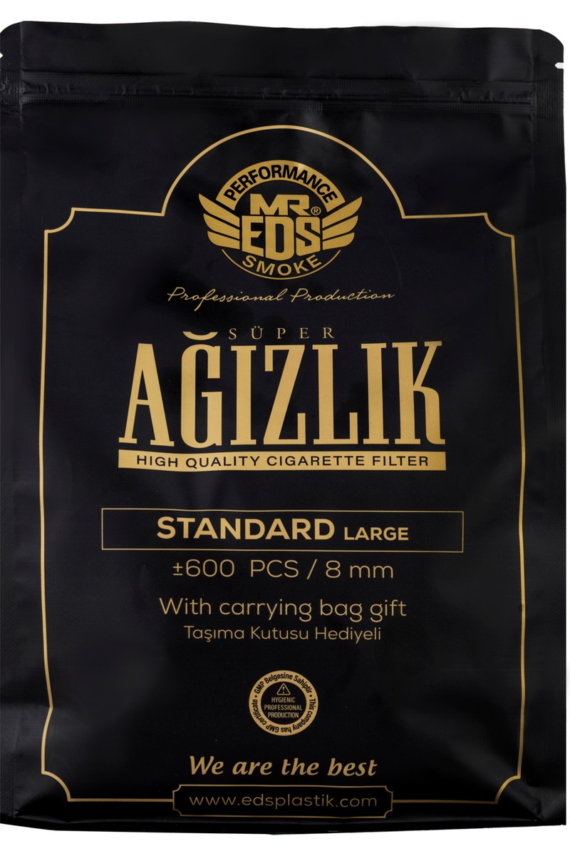 Eds Plastik 600 Adet Ekonomik Ağızlık 7 Delikli Standart Sigaralar için Uygun