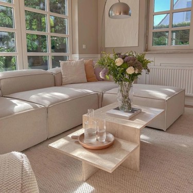 Edsy Home Edsy Home Mira Relax Krem Renk Modüler Köşe Koltuk Keten Malzeme ile Yumuşak Oturum 296 — 3. ürün görseli