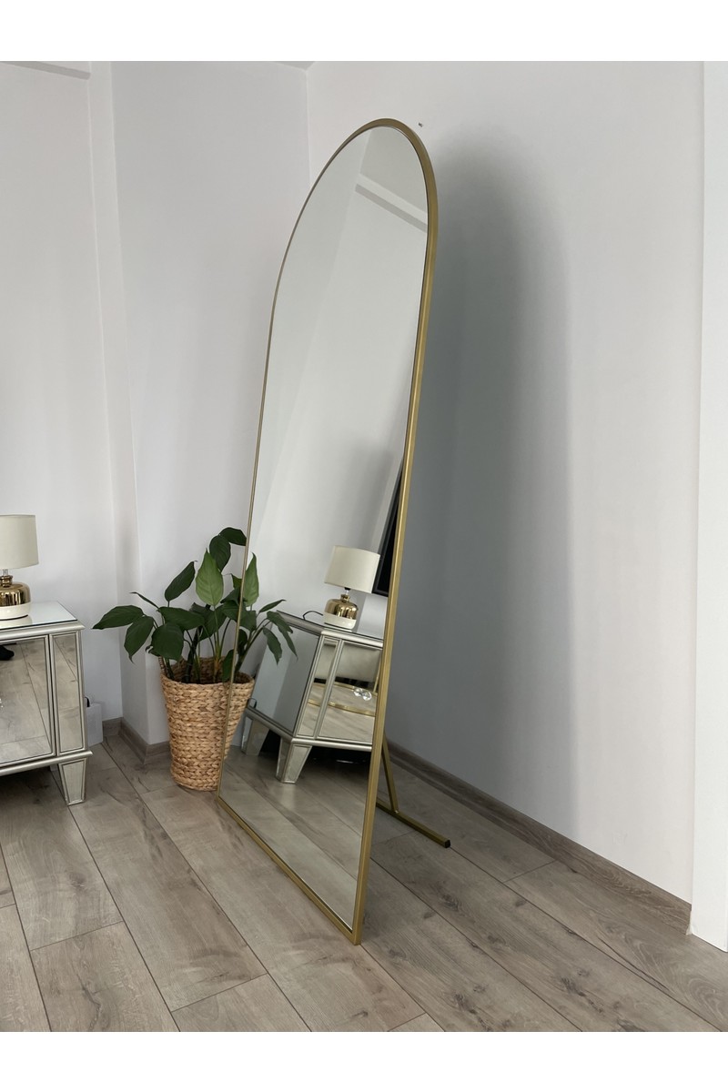 Effe Effe Yapı Dekor Gold Metal Çerçeveli 180X80 cm Ayaklı Boy Aynası — 2. ürün görseli