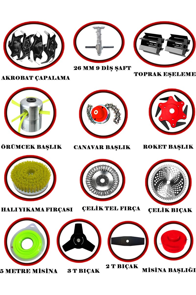 Eisenn Eisenn Alman BR520-14 x Pro Sırt Tırpan+ Akrobat Çapalama + Toprak Eşeleme 14 Parça Full Set — 2. ürün görseli