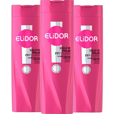 Elidor Elidor Superblend Şampuan ve Bakım Kremi Güçlü ve Parlak 2'si 1 Arada E Vitamini Makademya Yağı — 2. ürün görseli